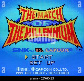 The Match of the Millennium - Neo Geo Pocket Color Videogame - Editorial use only Stock Photo