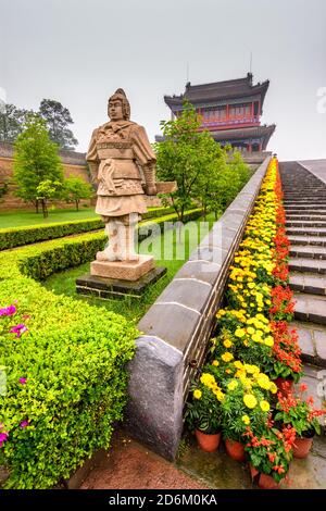 Qinhuangdao / China - July 23, 2016: Laolongtou Great Wall (Old Dragon's Head) where the Great Wall of China meets the Bohai Sea Stock Photo