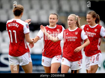 futfemdaily — Vivianne Miedema of Arsenal celebrates with Leah