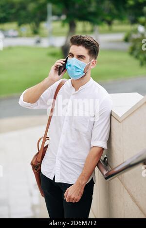 Man talking on phone Stock Photo