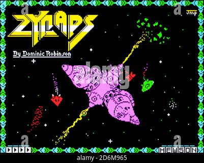 Zynaps - Sinclair ZX Spectrum Videogame - Editorial use only Stock 