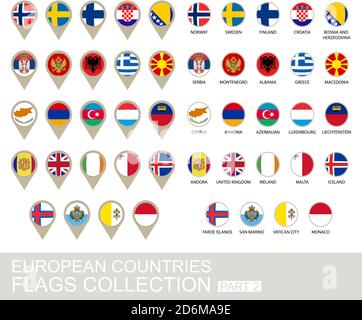 European countries flag icons collection Stock Vector Image & Art - Alamy
