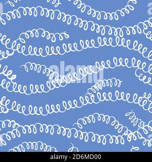 Hand drawn striped seamless pattern. Colored horizontal brush strokes texture. Stock Vector