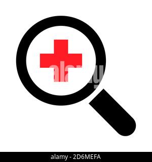 Hospital cross symbol, Medical health icon isolated on white background. Emergency design . Stock Vector