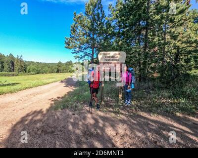 Waterton Canyon, start of the 485 mile long distance Colorado Trail, Denver, Colorado Stock Photo