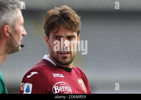 Simone Verdi of Torino FC during the Serie A football match between Torino FC and Cagliari Calcio at Olympic Grande Torino Stadium on October 18, 2020 Stock Photo