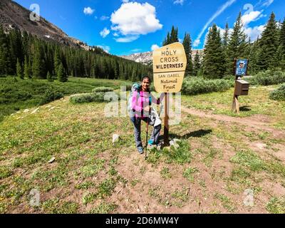 Holy Cross Wilderness on the 485 mile Colorado Trail, Colorado Stock Photo