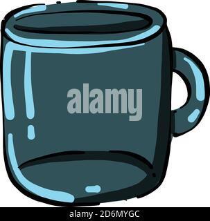 Big cup, illustration, vector on white background Stock Vector