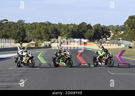Estoril, Portugal, Italy. 18th Oct, 2020. Official photo of the winners of the WSBK categories during Round 8 Pirelli Estoril Round Race2, World SuperBike - SBK in estoril, portugal, Italy, October 18 2020 Credit: Independent Photo Agency/Alamy Live News Stock Photo