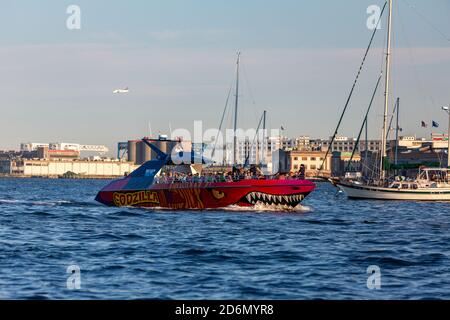 Codzilla Boston's Speed Boat Tour from Long Wharf, Boston ...