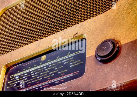 Pye radio receiver type 49 - front Stock Photo