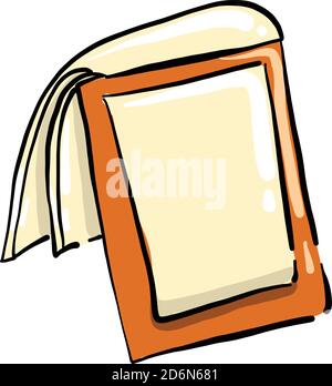Folder for notes, illustration, vector on white background Stock Vector