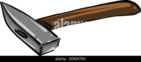 Heavy hammer, illustration, vector on white background Stock Vector