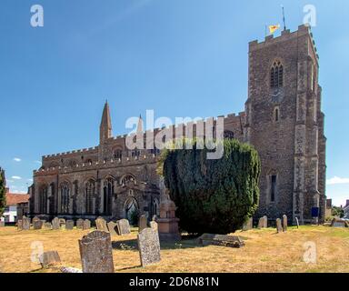 St Peter and St Paul's Church, Clare in Suffolk, UK Stock Photo