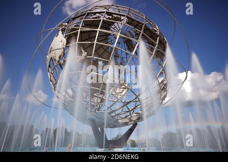 The Unisphere. Flushing Meadows-Corona Park.  Queens, New York , USA.  Commissioned for the 1964 New York World's Fair. Stock Photo