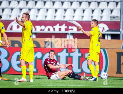 October 18, 2020, Turin, Italy: Andrea Belotti of Torino FC during the Serie A 2020/21 match between Torino FC vs Cagliari Calcio at the Stadio Olimpico Grande Torino, Turin, Italy on October 18, 2020 - Photo Fabrizio Carabelli/LM (Credit Image: © Fabrizio Carabelli/LPS via ZUMA Wire) Stock Photo