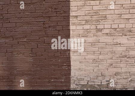 A close up of a brick wall. Stock Photo