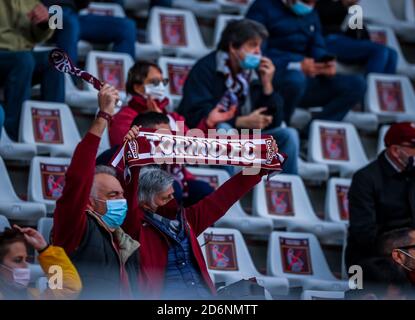 Torino FC supportes during the Serie A 2020/21 match between Torino FC vs Cagliari Calcio at the Stadio Olimpico Grande Torino, Turin, Italy on October 18, 2020 - Photo Fabrizio Carabelli Credit: LM/Fabrizio Carabelli/Alamy Live News Stock Photo