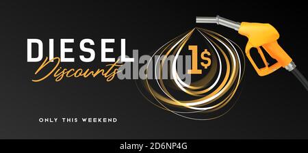 Abstract illustration of oil drop made of golden lines on black background, corporate style poster or presentation cover Stock Vector