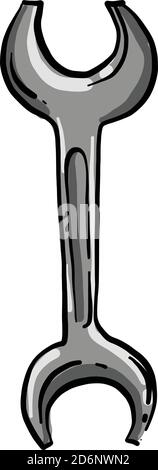 Screw opener, illustration, vector on white background Stock Vector