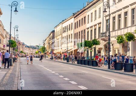 Nowy Swiat (New World Street) in Warsaw, Poland Stock Photo