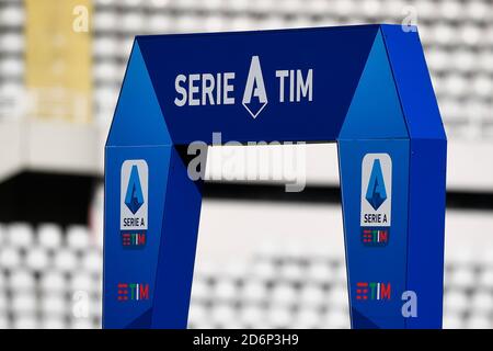 Turin, Italy - 18 October, 2020: The Serie A archway structure is seen prior to the Serie A football match between Torino FC and Cagliari Calcio. Cagliari Calcio won 3-2 over Torino FC. Credit: Nicolò Campo/Alamy Live News Stock Photo