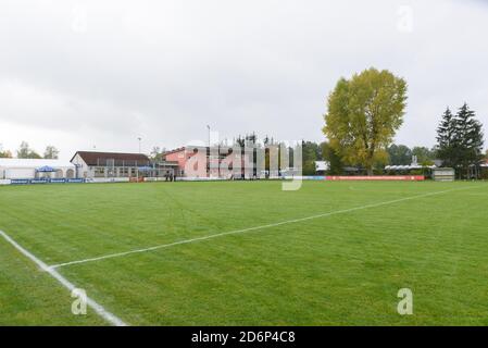 Weinberg, Germany. 18th Oct, 2020. General view of the pitch before the Frauenregionalliga match between SV Weinberg and FFC Wacker München. Sven Beyrich/SPP Credit: SPP Sport Press Photo. /Alamy Live News Stock Photo