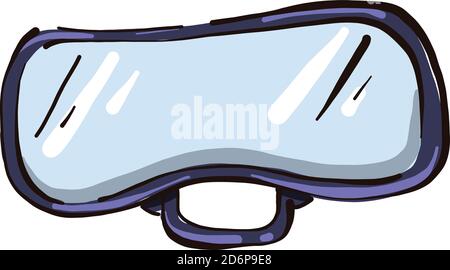 Cool glasses for water, illustration, vector on white background. Stock Vector