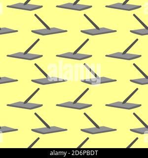 Illustrator tab,seamless pattern on light yellow background. Stock Vector