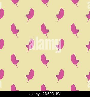Pink unicorn head,seamless pattern on pastel background. Stock Vector
