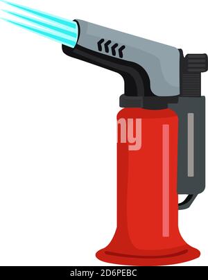 Red lighter, illustration, vector on white background Stock Vector