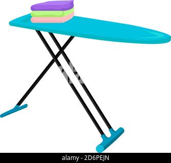 Ironing board, illustration, vector on white background Stock Vector