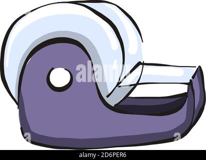 Stationery tape, illustration, vector on white background. Stock Vector