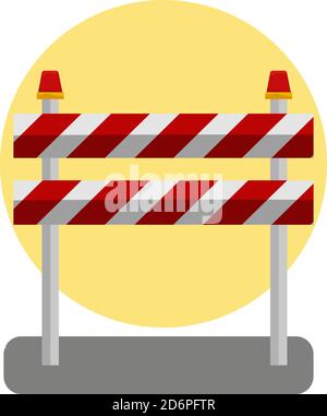 Under construction barrier vector illustration graphic design Stock ...