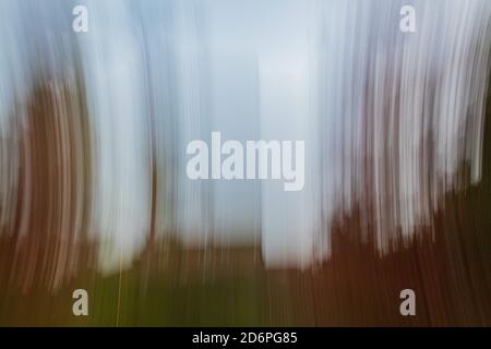 San Diego, California, USA. 18th Oct, 2020. Abstract psychedelic art of the Fall landscape in San Diego, California on Sunday, October 18th, 2020. The sunset was bathed in punk, blue, and white. Credit: Rishi Deka/ZUMA Wire/Alamy Live News Stock Photo