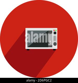 Small oven, illustration, vector on white background Stock Vector