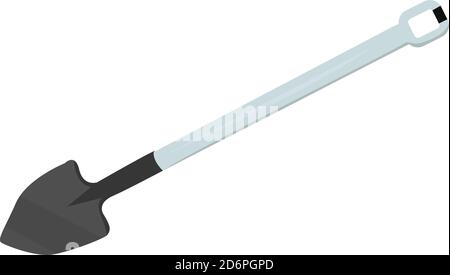 Black spade, illustration, vector on white background Stock Vector