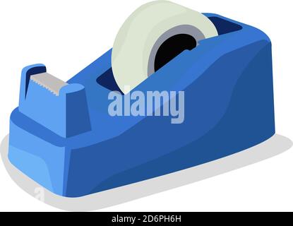 Tape holder, illustration, vector on white background Stock Vector