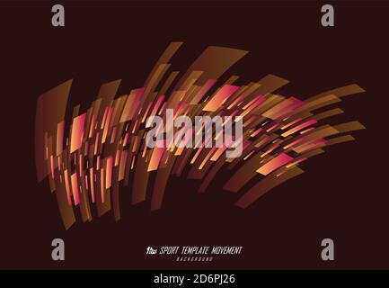 Abstract line sport design pattern shape artwork background. Decorate for ad, poster, artwork, template design, print. illustration vector eps10 Stock Vector