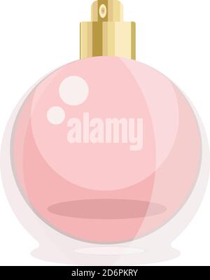 Perfume bottle ,illustration, vector on white background. Stock Vector