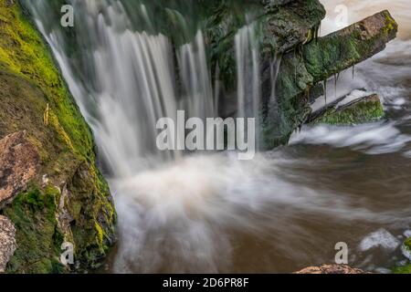 The Wabigoon River Falls near Vermillion Bay, Ontario, Canada. Stock Photo