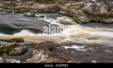 The Wabigoon River Falls near Vermillion Bay, Ontario, Canada. Stock Photo