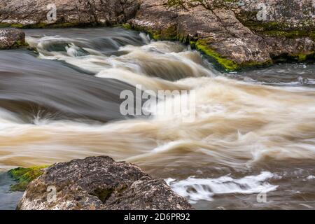 The Wabigoon River Falls near Vermillion Bay, Ontario, Canada. Stock Photo