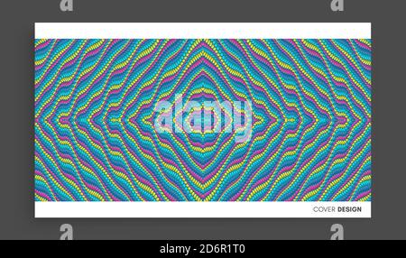 Dotted background with circles. Abstract polka dots pattern. 3d vector illustration. Stock Vector