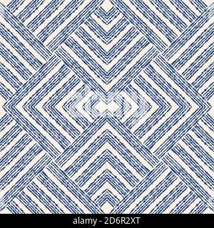 Seamless geometric pattern in art deco style. Hand drawn lines. Design for ceramic tile, wallpaper, linoleum, textile, web page background. Stock Vector