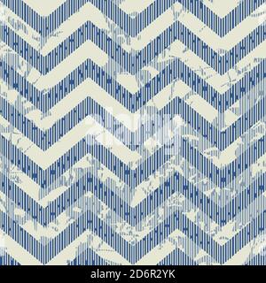 Seamless pattern from stripes in blue and gray colors. Endless pattern can be used for ceramic tile, wallpaper, linoleum, textile, web page background Stock Vector