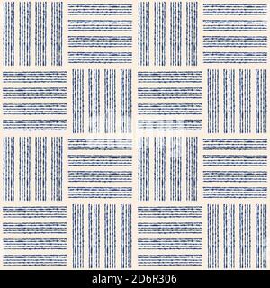 Seamless pattern from stripes in blue and gray colors. Endless pattern can be used for ceramic tile, wallpaper, linoleum, textile, web page background Stock Vector