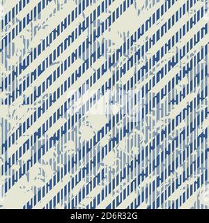 Seamless pattern from stripes in blue and gray colors. Endless pattern can be used for ceramic tile, wallpaper, linoleum, textile, web page background Stock Vector