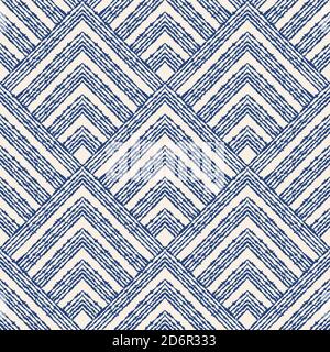 Seamless geometric pattern in art deco style. Hand drawn lines. Design for ceramic tile, wallpaper, linoleum, textile, web page background. Stock Vector