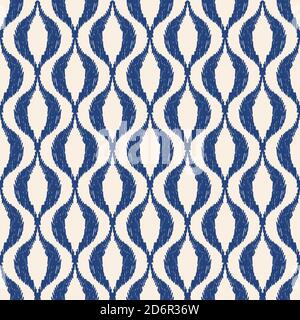 Seamless geometric pattern from waves. Art Deco Seamless Pattern. Abstract Retro Texture. Vintage Royal wallpaper. Ceramic tile. Vector illustration Stock Vector